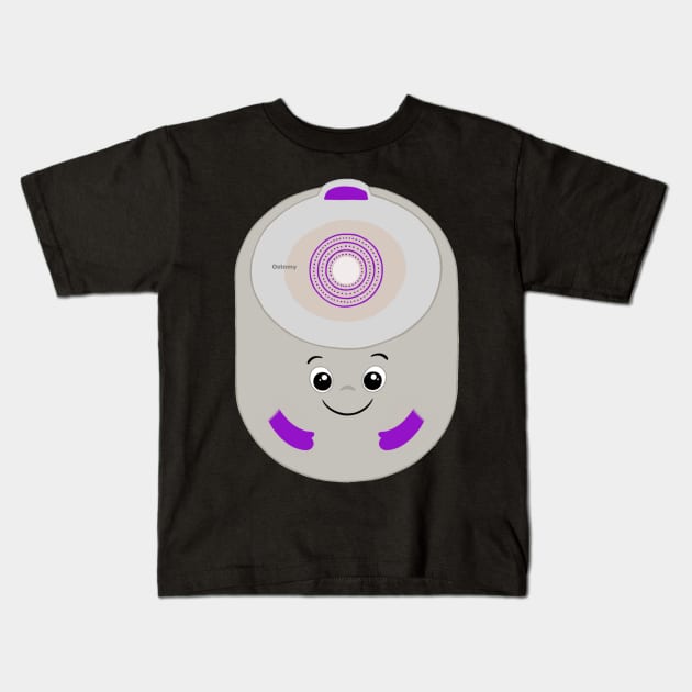 Cute Closed Ostomy Bag Kids T-Shirt by CaitlynConnor